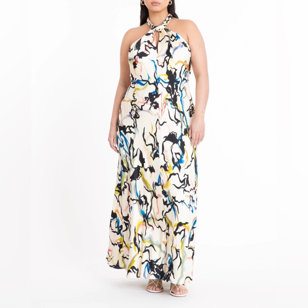 Tanya Taylor Maya Dress Size 16 Cream S23d531397 Elastic Button Loop Loose